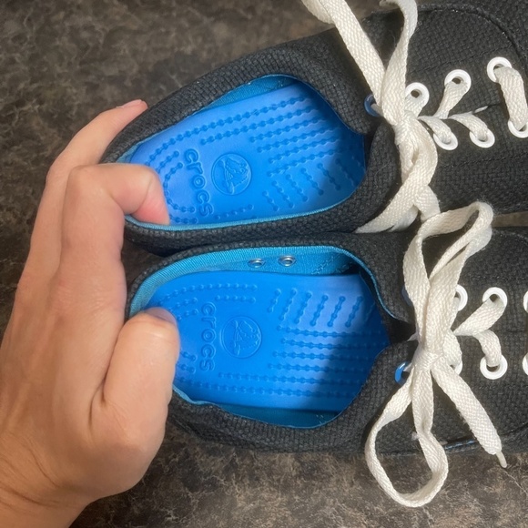 CROCS Black LoPro Long Vamp Plim Sneaker Women Size 7 - Picture 7 of 8